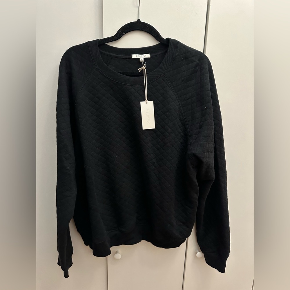 Z Supply Quilted Sweatshirt